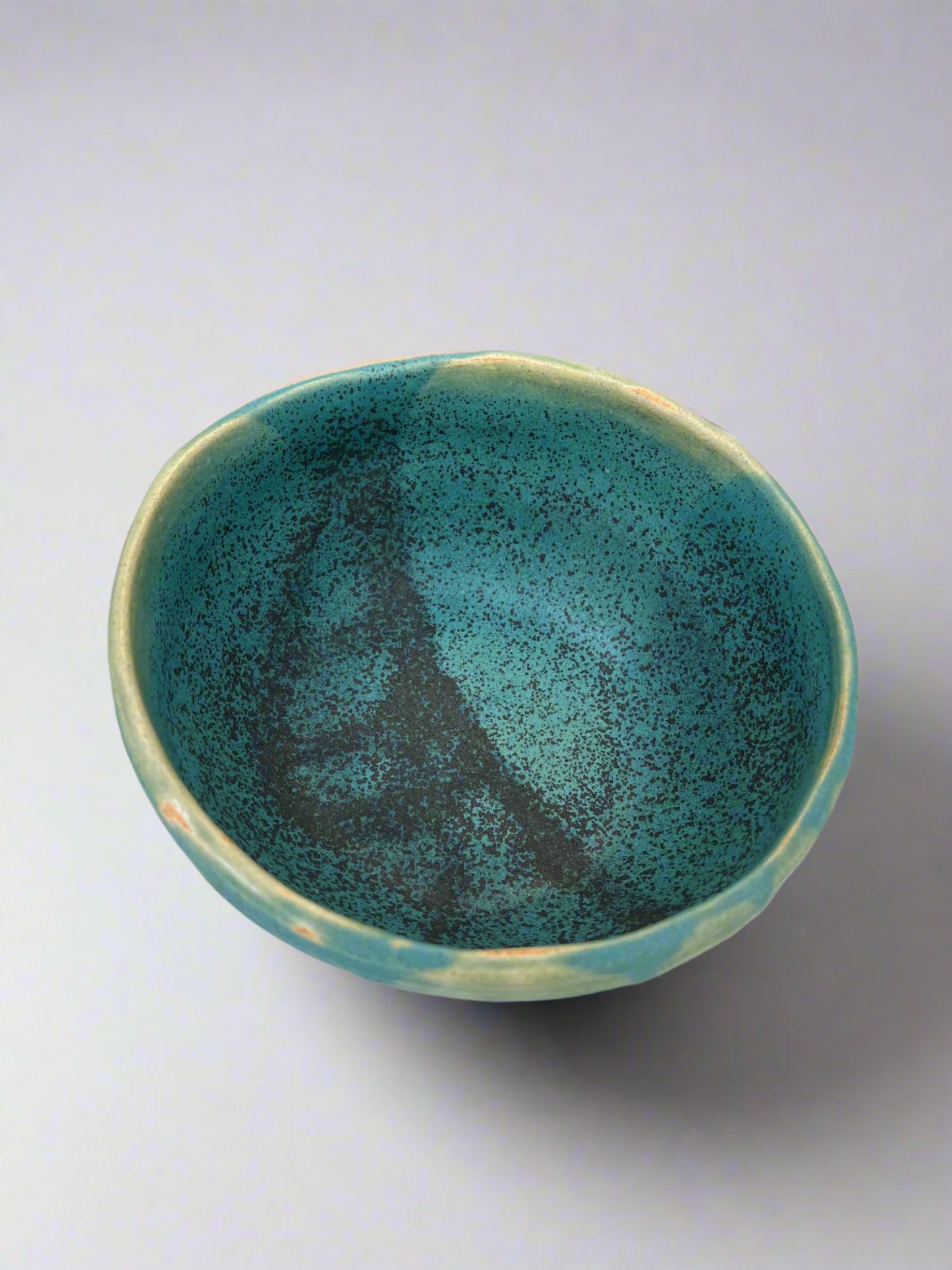 Ocean Blue Ceramic Salad Bowl